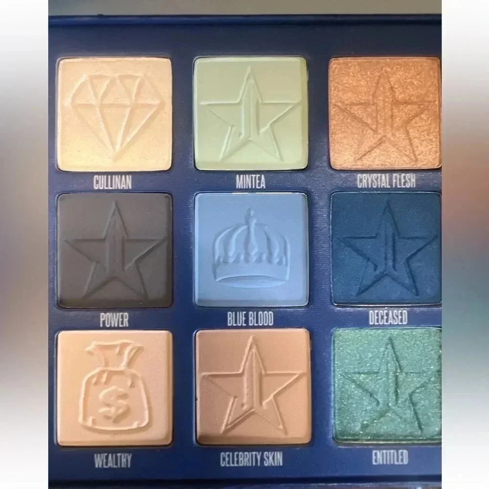JEFFREE STAR COSMETICS Blue Blood NIB Eyeshadow Palette 18 Shades Designer
